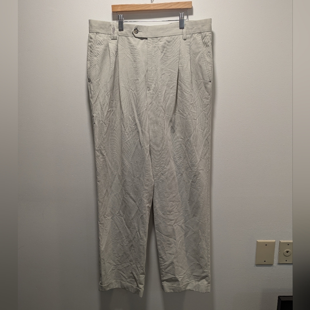 Vintage Payne Stewart Men's Khakis Chinos Pintuck Golf Pants 34x32